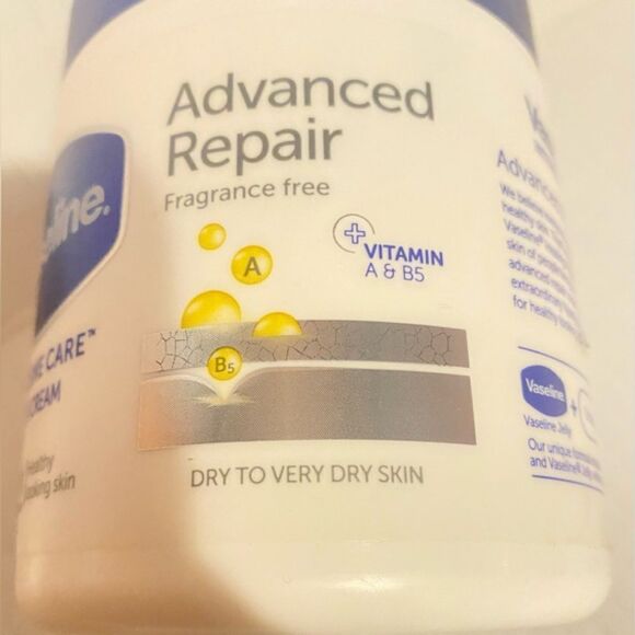 🛍️Vaseline Advance Repair intensive Care Fragrance free Body Cream 400ml💥 - Picture 4 of 7